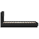 Bedframe met hoofdeinde en multiplex lattenbodem van bewerkt hout - Bedden & bedframes