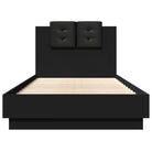 Bedframe met hoofdeinde en multiplex lattenbodem van bewerkt hout - Bedden & bedframes