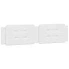 Bedframe met LED-verlichting en multiplex lattenbodem in wit materiaal - Bedden & bedframes