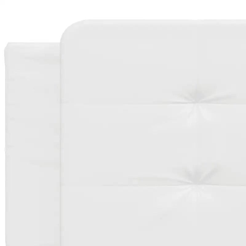 Bedframe met LED-verlichting en multiplex lattenbodem in wit materiaal - Bedden & bedframes