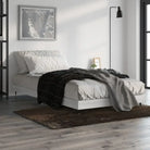 Bedframe met metalen poten en multiplex lattenbodem van bewerkt hout - Grijs sonoma / 90 x 190 cm - Bedden & bedframes
