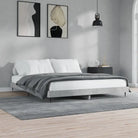 Bedframe met metalen poten en multiplex lattenbodem voor goede nachtrust - Betongrijs / 200 x 200 cm - Bedden &