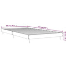 Bedframe met metalen poten en multiplex lattenbodem voor goede nachtrust - Bedden & bedframes