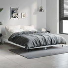 Bedframe met metalen poten en multiplex lattenbodem voor goede nachtrust - Wit / 135 x 190 cm - Bedden & bedframes
