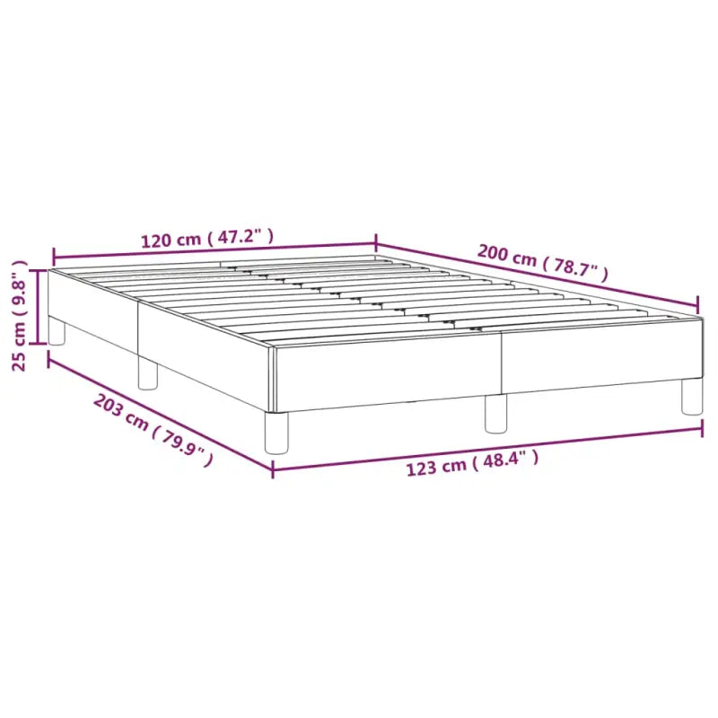 Bedframe met multiplex lattenbodem en duurzaam kunstleer - Bedden & bedframes