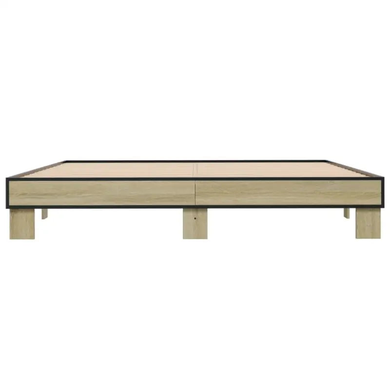 Bedframe met multiplex lattenbodem van bewerkt hout voor stevige slaap - Bedden & bedframes