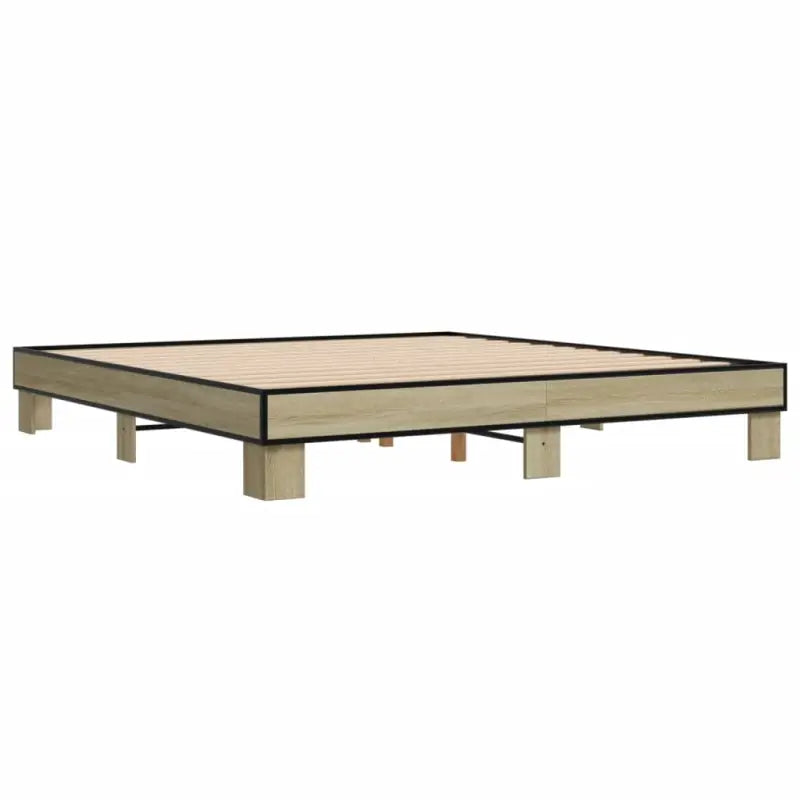 Bedframe met multiplex lattenbodem van bewerkt hout voor stevige slaap - Bedden & bedframes