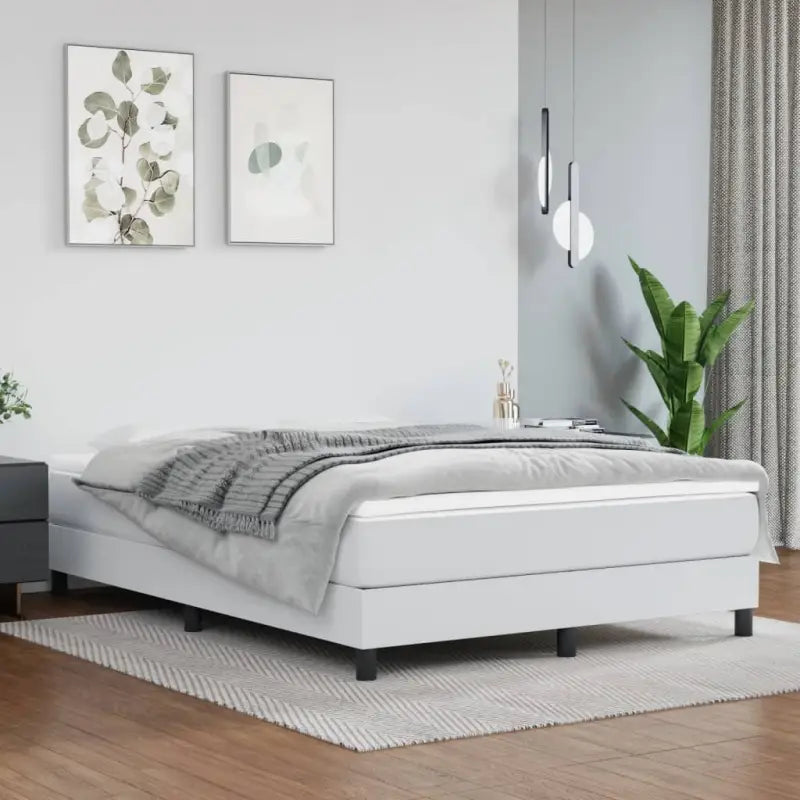 Bedframe met multiplex lattenbodem voor een comfortabele slaapervaring - Wit / 140 x 190 cm / 25 cm - Bedden & bedframes