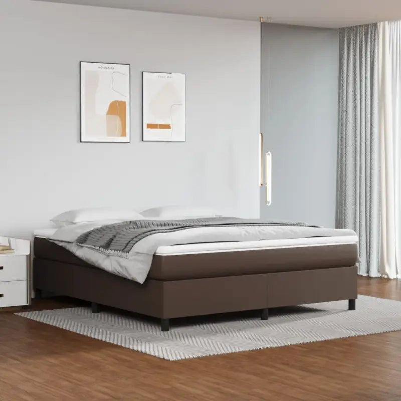 Bedframe met multiplex lattenbodem voor een comfortabele slaapervaring - Bruin / 160 x 200 cm / 35 cm - Bedden &