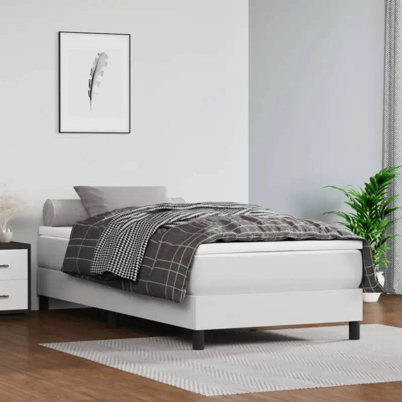 Bedframe met multiplex lattenbodem voor een comfortabele slaapervaring - Wit / 100 x 200 cm / 25 cm - Bedden & bedframes