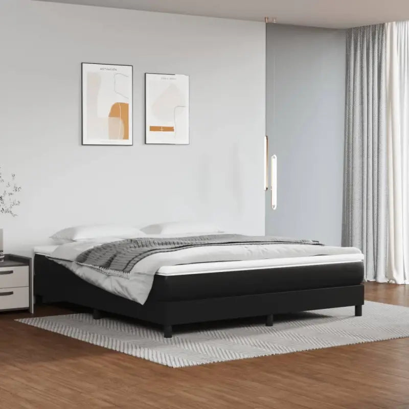 Bedframe met multiplex lattenbodem voor een comfortabele slaapervaring - Zwart / 160 x 200 cm / 25 cm - Bedden &