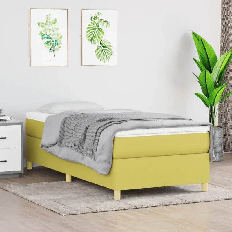 Bedframe met multiplex lattenbodem voor een comfortabele nachtrust - Groen / 80 x 200 cm / 35 cm - Bedden & bedframes