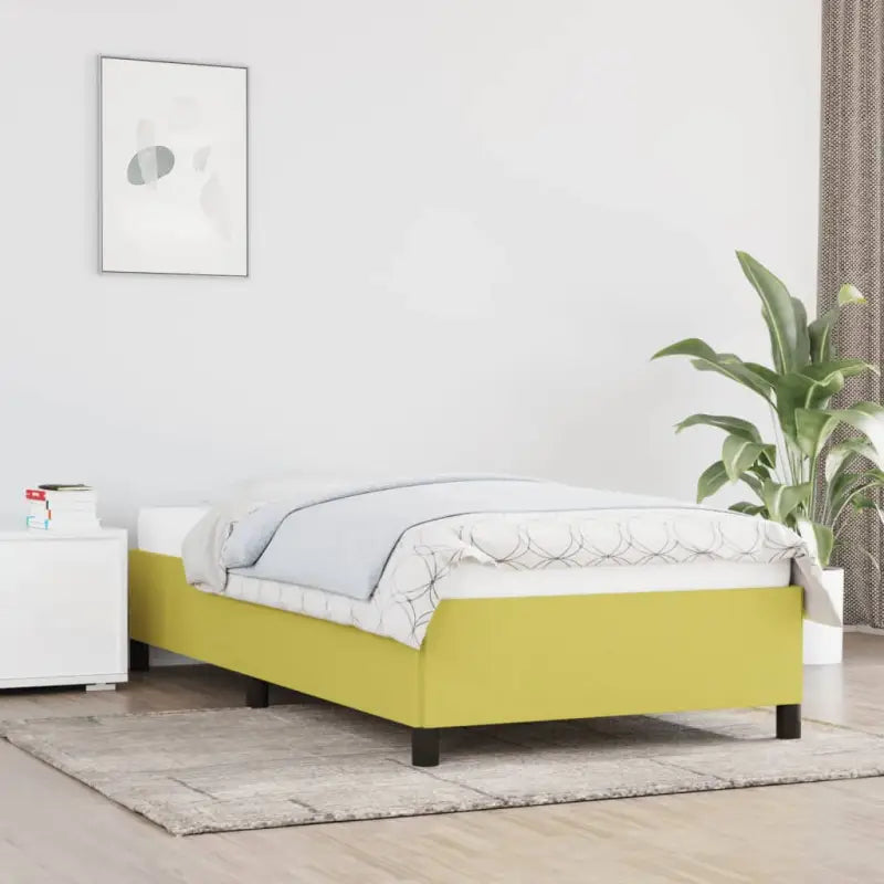 Bedframe met multiplex lattenbodem voor een stevige ademende slaapplaats - Groen / 90 x 190 cm / 35 cm - Bedden &