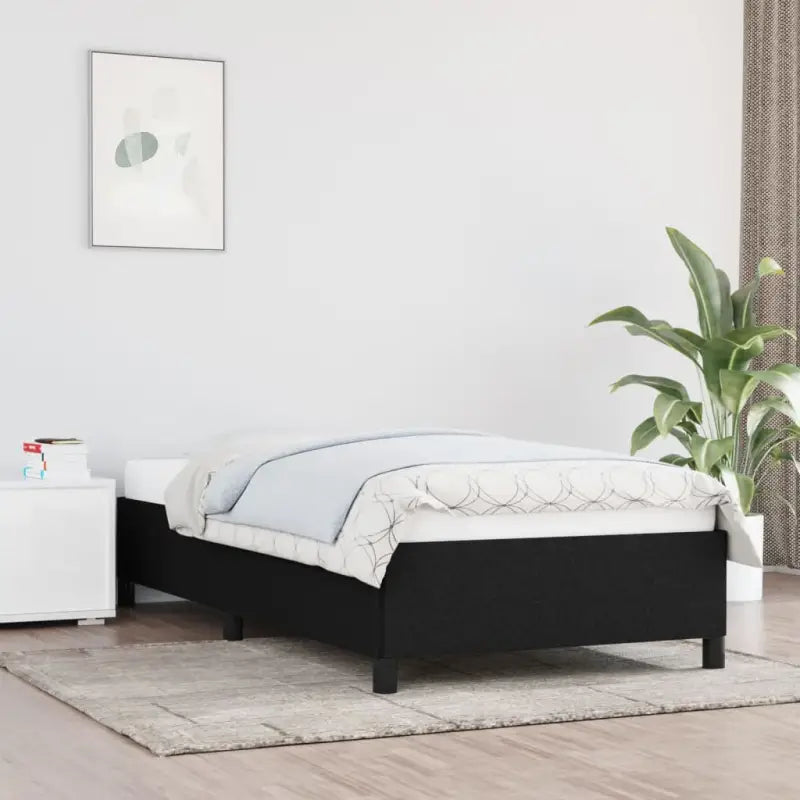 Bedframe met multiplex lattenbodem voor een stevige ademende slaapplaats - Zwart / 100 x 200 cm / 35 cm - Bedden &