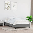 Bedframe met multiplex lattenbodem voor een stevige ademende slaapplaats - Donkergrijs / 100 x 200 cm / 25 cm - Bedden