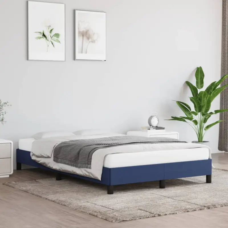 Bedframe met multiplex lattenbodem voor een stevige ademende slaapplaats - Blauw / 120 x 200 cm / 25 cm - Bedden &
