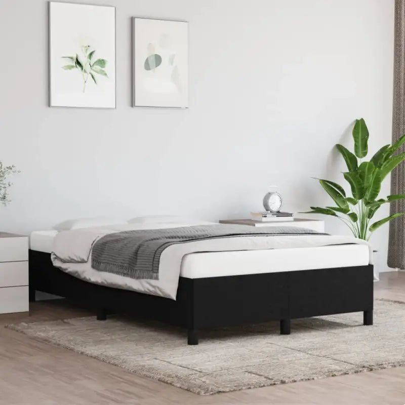 Bedframe met multiplex lattenbodem voor een stevige ademende slaapplaats - Zwart / 120 x 190 cm / 35 cm - Bedden &