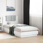 Bedframe met rgb led-verlichting en hoofdeinde voor een stijlvolle slaapkamer - Wit / 75 x 190 cm - Bedden & bedframes