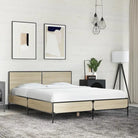 Bedframe van bewerkt hout voor een stabiele en duurzame slaapruimte - Sonoma eiken / 120 x 190 cm - Bedden & bedframes