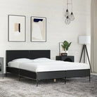 Bedframe van bewerkt hout voor een stabiele en duurzame slaapruimte - Zwart / 120 x 190 cm - Bedden & bedframes