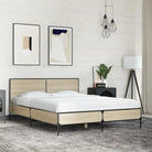 Bedframe van bewerkt hout voor een stabiele en duurzame slaapruimte - Sonoma eiken / 120 x 200 cm - Bedden & bedframes