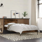 Bedframe van bewerkt hout voor een stabiele en duurzame slaapruimte - Gerookt eiken / 90 x 190 cm - Bedden & bedframes