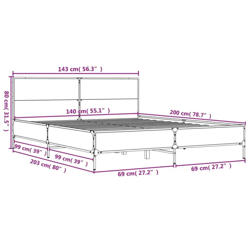 Bedframe van bewerkt hout voor een stabiele en duurzame slaapruimte - Bedden & bedframes