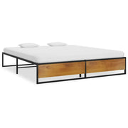 Bedframe van gepoedercoat metaal voor een warme slaapkamer sfeer - Bedden & bedframes