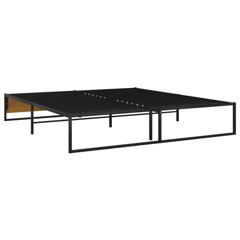 Bedframe van gepoedercoat metaal voor een warme slaapkamer sfeer - Bedden & bedframes