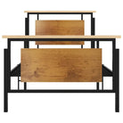 Bedframe van massief eikenhout en gepoedercoat metaal voor heerlijke nachtrust - Bedden & bedframes