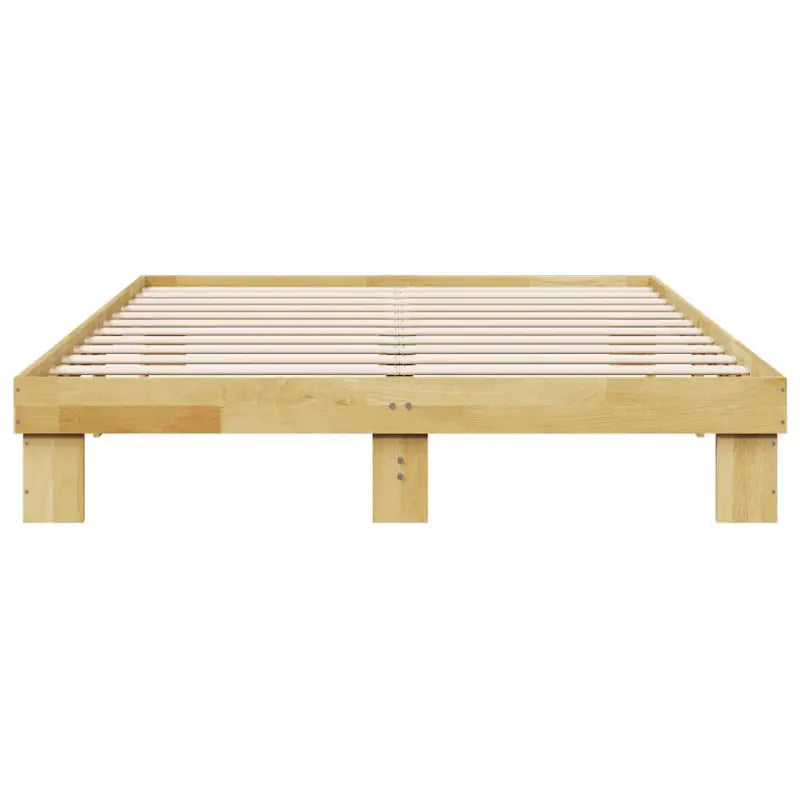 Bedframe van massief eikenhout met extra opbergruimte - Bedden & bedframes