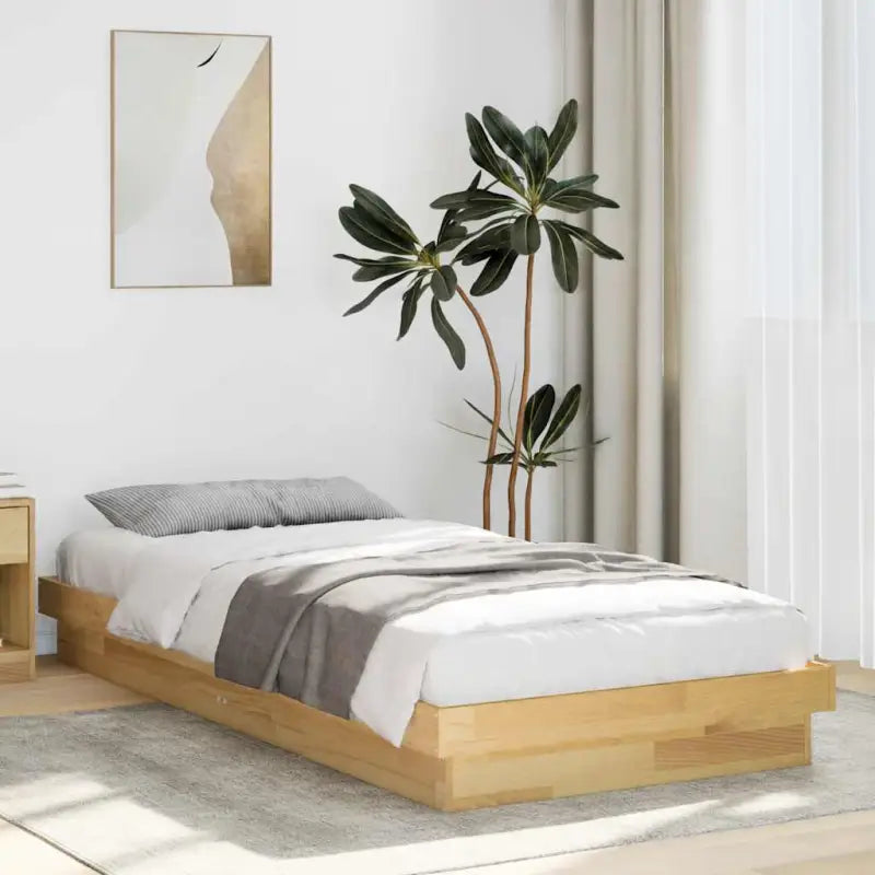 Bedframe van massief eikenhout voor een goede nachtrust - 100 x 200 cm - Bedden & bedframes
