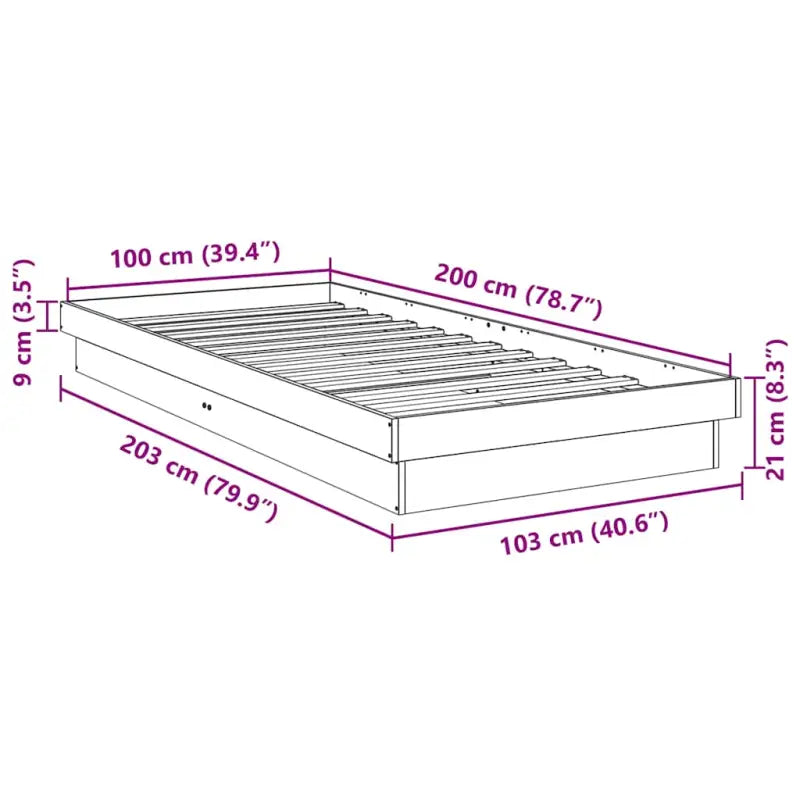 Bedframe van massief eikenhout voor een goede nachtrust - Bedden & bedframes