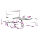 Bedframe van massief grenenhout in wit materiaal voor een goede nachtrust - Bedden & bedframes