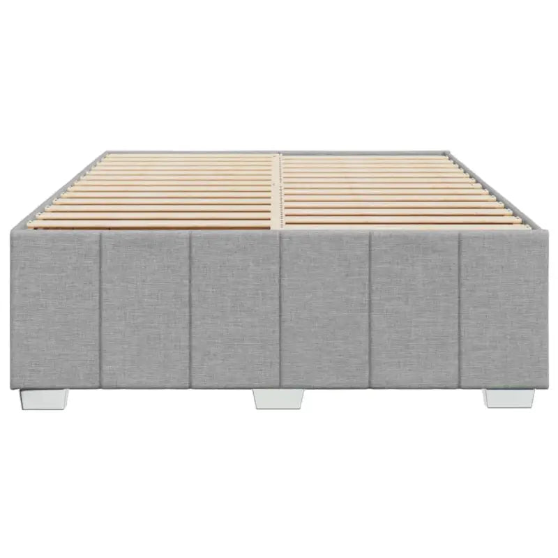 Bedframe van massief grenenhout met ademend vermogen en zacht polyesterweefsel - Bedden & bedframes
