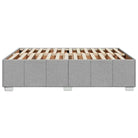 Bedframe van massief grenenhout met ademend vermogen en zacht polyesterweefsel - Bedden & bedframes