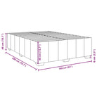 Bedframe van massief grenenhout met ademend vermogen en zacht polyesterweefsel - Bedden & bedframes