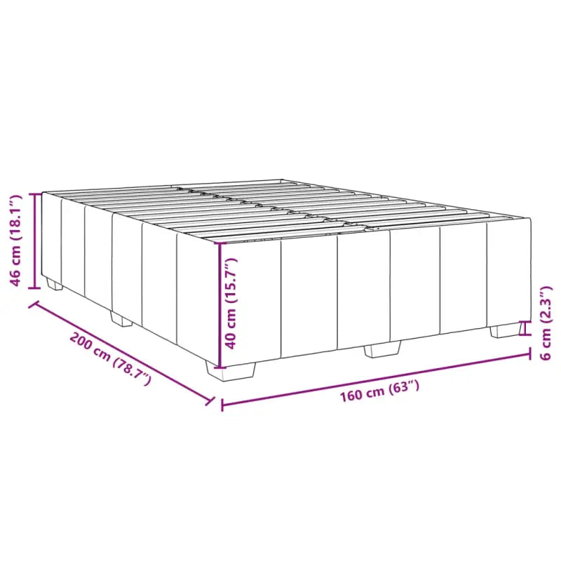 Bedframe van massief grenenhout met ademend vermogen en zacht polyesterweefsel - Bedden & bedframes