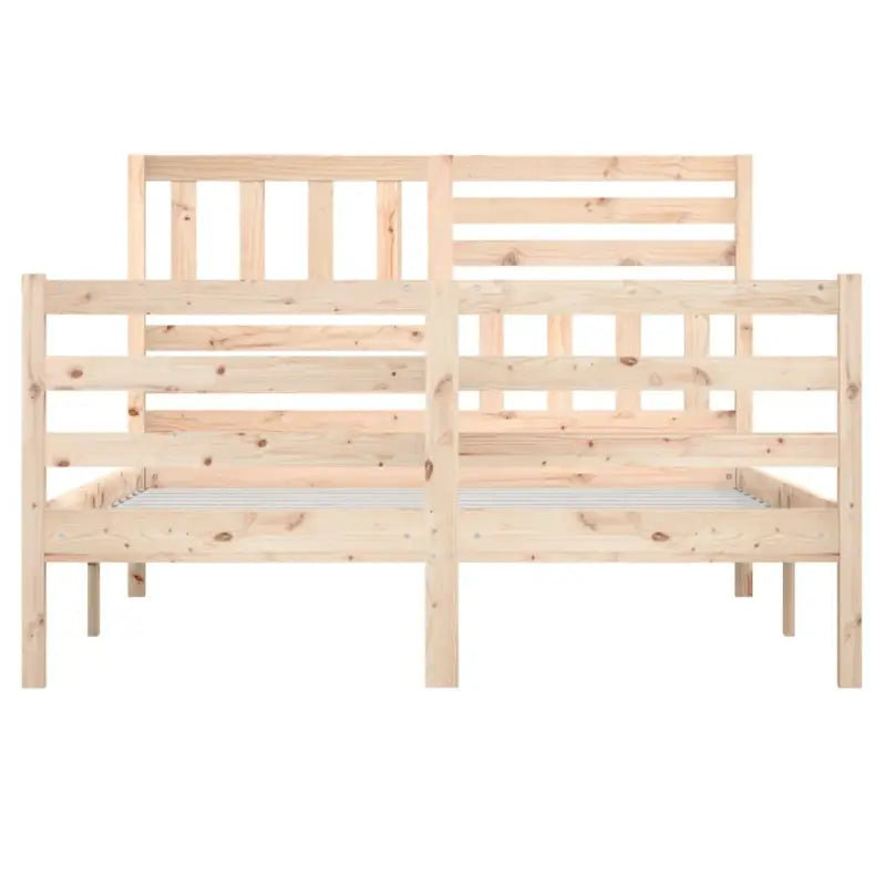 Bedframe van massief grenenhout met tijdloos ontwerp voor slaapkamer - Bedden & bedframes