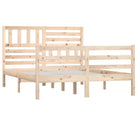 Bedframe van massief grenenhout met tijdloos ontwerp voor slaapkamer - Bedden & bedframes