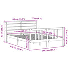 Bedframe van massief grenenhout voor een comfortabele en natuurlijke slaap - Bedden & bedframes