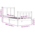 Bedframe van massief grenenhout voor een comfortabele slaapkamer - Bedden & bedframes