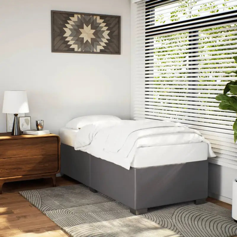 Bedframe van massief Grenenhout voor een duurzame en stijlvolle slaapkamer - Grijs / 80 x 200 cm - Bedden & bedframes