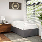 Bedframe van massief Grenenhout voor een duurzame en stijlvolle slaapkamer - Grijs / 90 x 200 cm - Bedden & bedframes