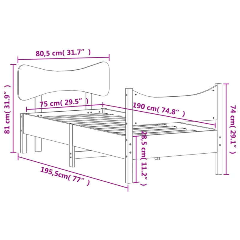 Bedframe van massief grenenhout voor een goede nachtrust - Bedden & bedframes