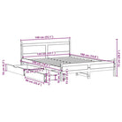Bedframe van massief grenenhout voor een stabiele en duurzame slaapplaats - Bedden & bedframes