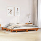 Bedframe van massief grenenhout voor een stabiele en duurzame slaapkamer - Wasbruin / 180 x 200 cm - Bedden & bedframes