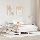 Bedframe van massief grenenhout voor een stabiele en duurzame slaapkamer - Wit / 140 x 190 cm - Bedden & bedframes