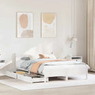 Bedframe van massief grenenhout voor een stabiele en duurzame slaapplaats - Wit / 135 x 190 cm - Bedden & bedframes