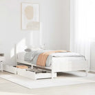 Bedframe van massief grenenhout voor een stabiele en duurzame slaapplaats - Wit / 90 x 190 cm - Bedden & bedframes